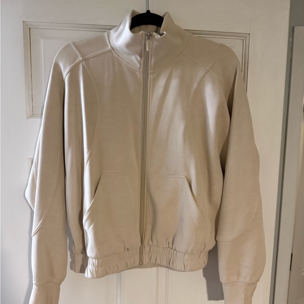 Lululemon brushed softstreme funnel-neck zip up